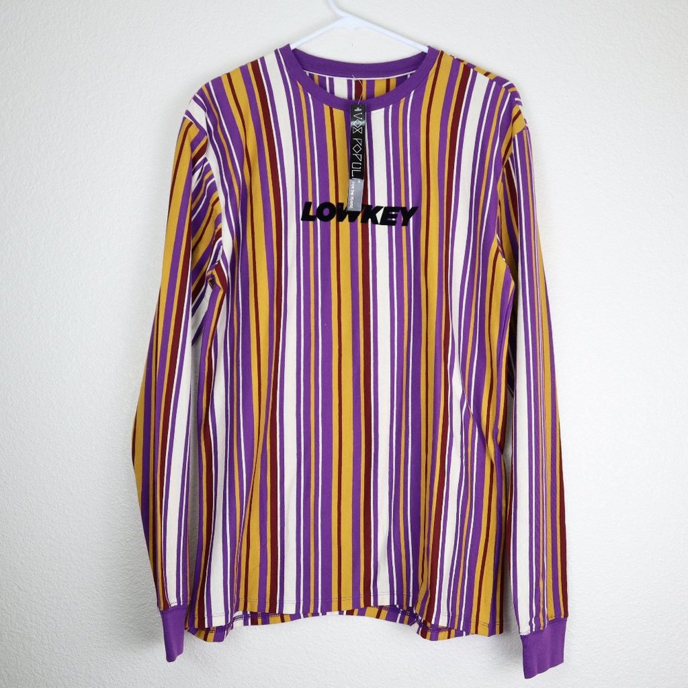Vox Populi Mens Shirt medium For The People Lowkey Multicolored Long Sleeve nwt